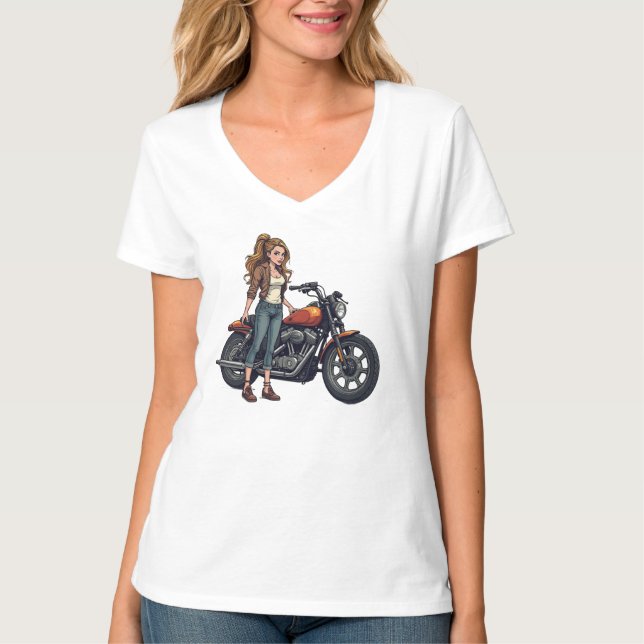 Camiseta Lady Biker (Frente)