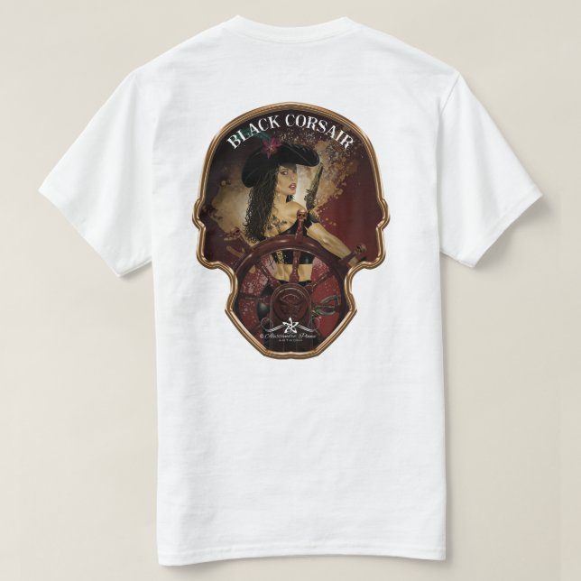 Camiseta Lady Black Corsair (Verso do Design)