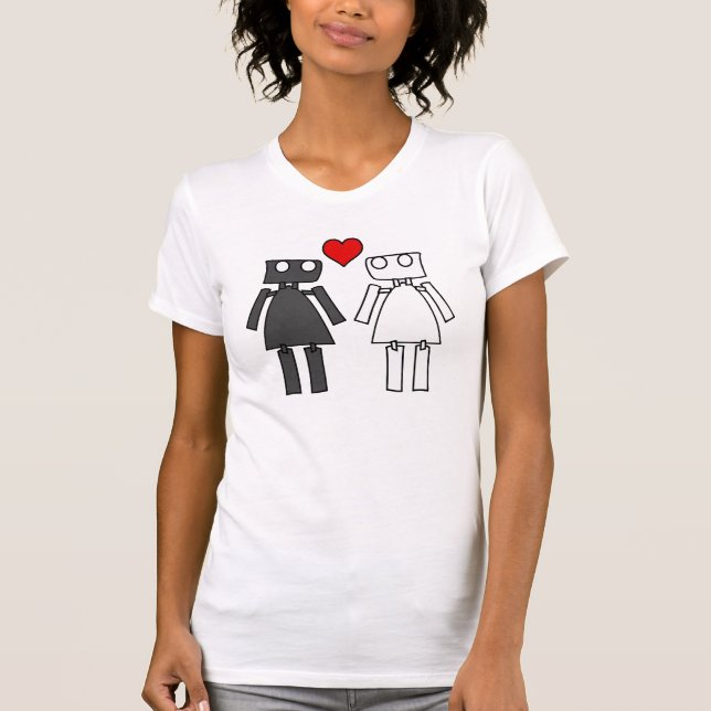 Camiseta Lady Bots Personalizável no Amor (Frente)