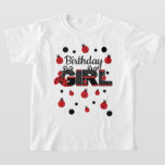Camiseta Lady bug Birthday Girls<br><div class="desc">Comemore o primeiro aniversário do bebê com esta camiseta especial,  design especial e personalizada</div>