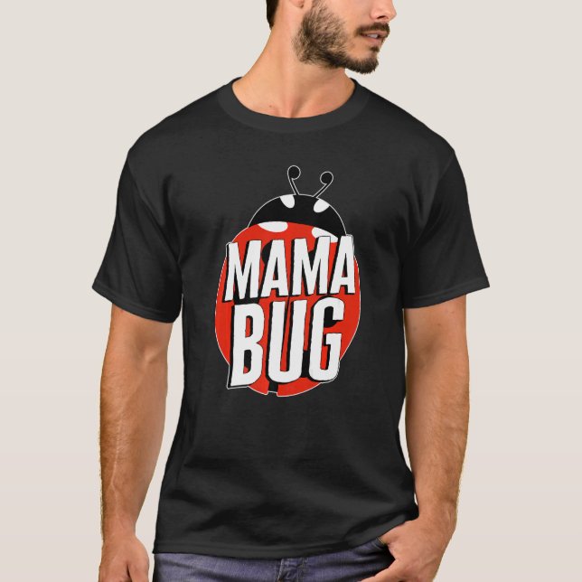 Camiseta Lady Bug Mama Inseto Red Ladybug Dia de as mães Cu (Frente)