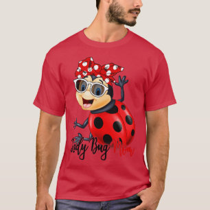 Camiseta Lady Bug Shirt Bug Mãe Bandana