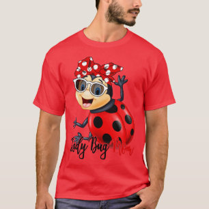 Camiseta Lady Bug Shirt Bug Mãe Bandana