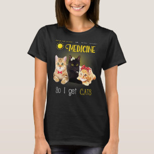 Camiseta Lady Cat Sunshine É A Melhor Medicina Então Eu Rec