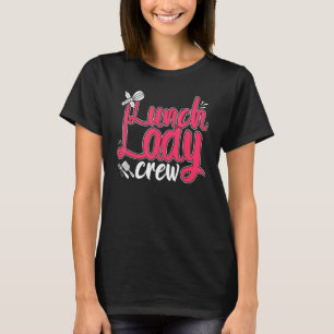 Camiseta Lady Crew Voice Comida Lady Women School Comida