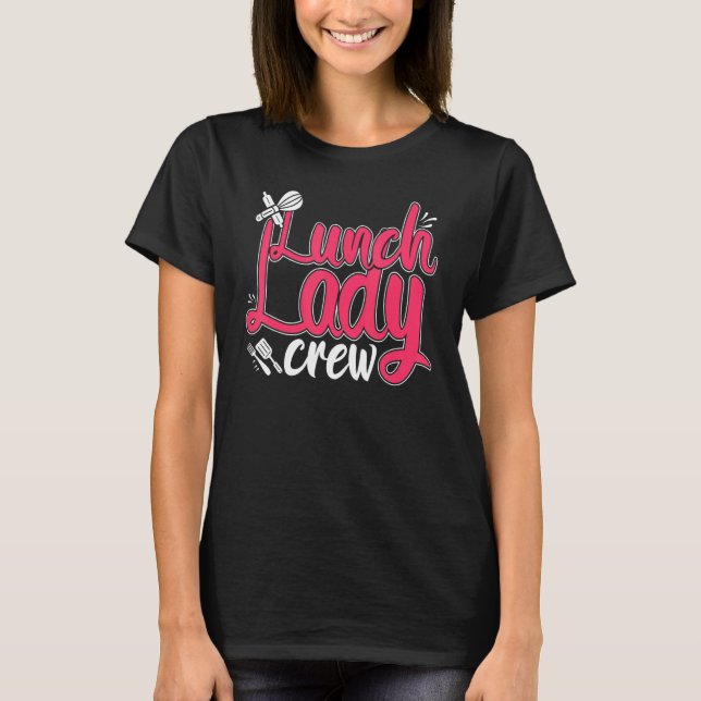 Camiseta Lady Crew Voice Comida Lady Women School Comida (Frente)