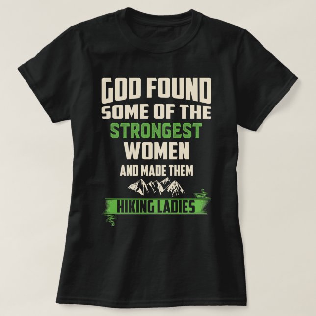 Camiseta Lady de caminhada (Frente do Design)