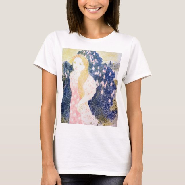 Camiseta Lady em vestido rosa, Maurice Denis (Frente)