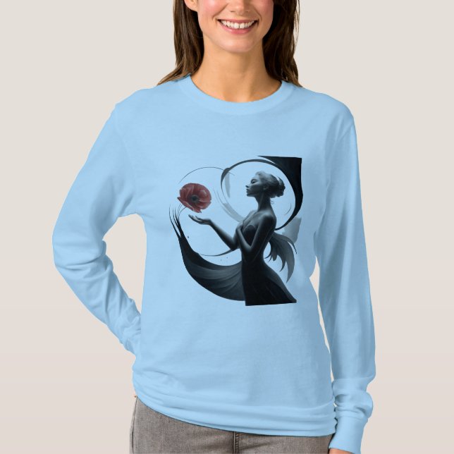 Camiseta Lady Flowers (Frente)