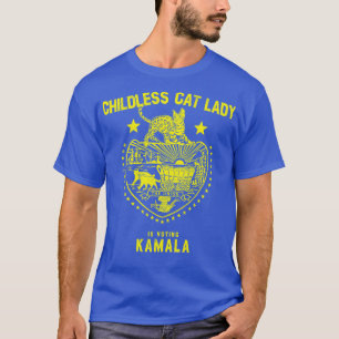 Camiseta Lady Gato Sem Fios Está Votando Kamala