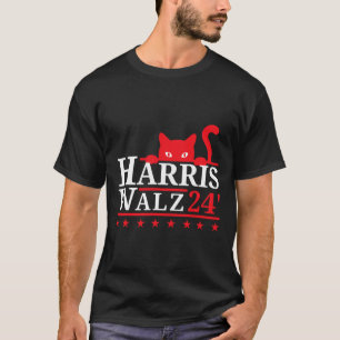 Camiseta Lady Gato Sem Fios Para Kamala Harris Tim Wheimer