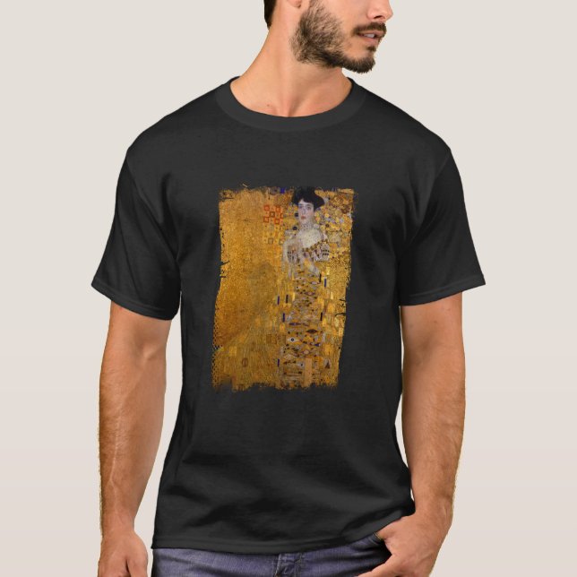 Camiseta Lady In Gold By Gustav Klimt Famous Painting (Frente)