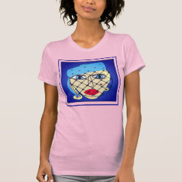 Camiseta Lady in Pil Box Hat Design