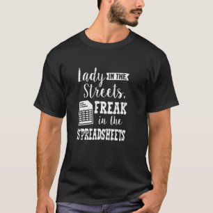 Camiseta Lady In Streams Freak Em Planilhas Contabilidade C