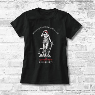 Camiseta Lady Justice Resistance