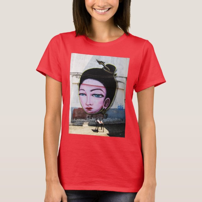 Camiseta Lady Lao Grafite Street Art (Frente)