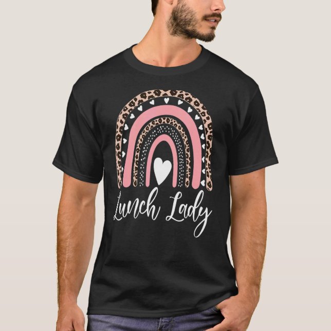 Camiseta Lady Leopard Arco-Íris De Volta À Escola (Frente)