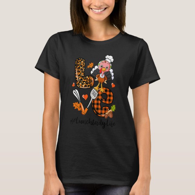 Camiseta Lady Leopard Pumpkin Turquia Cai Obrigados (Frente)