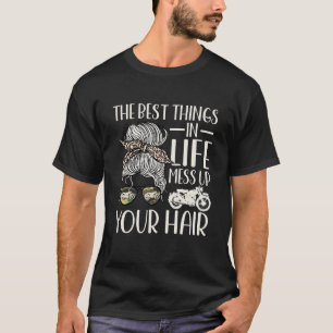 Camiseta Lady Motorbiker Mess Up Your Hair