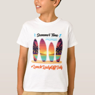 Camiseta Lady Off Duty Summer Time Fim Do Ano Escolar