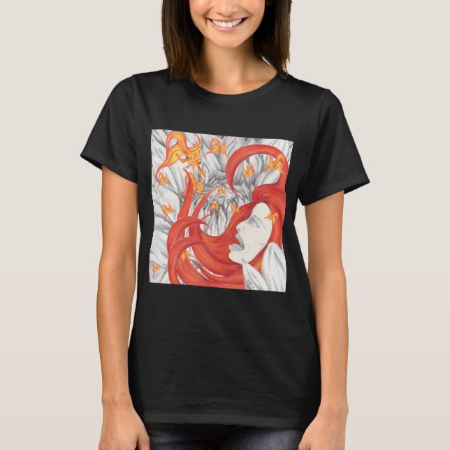 Camiseta Lady Red e as Flores do Inferno (Frente)