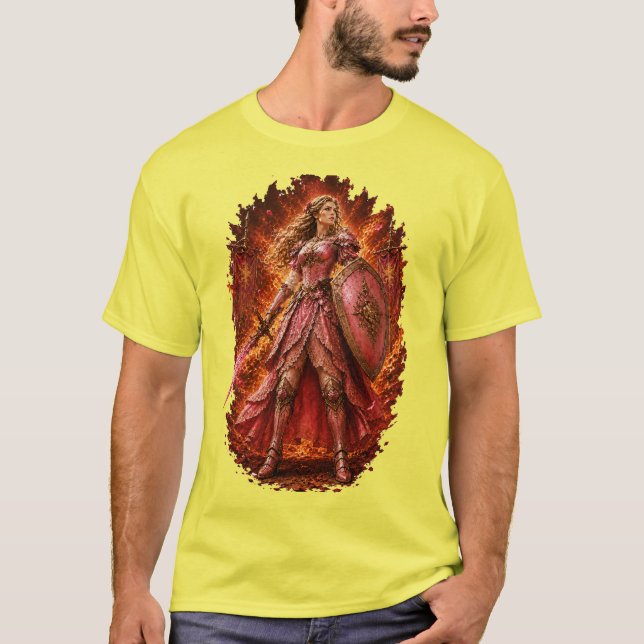 Camiseta Lady Rosaline Radiant Fantasy Warrior (Frente)