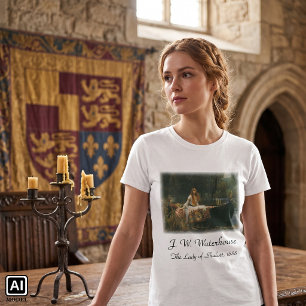 Camiseta Lady Shalott On Boat por John William Waterhouse