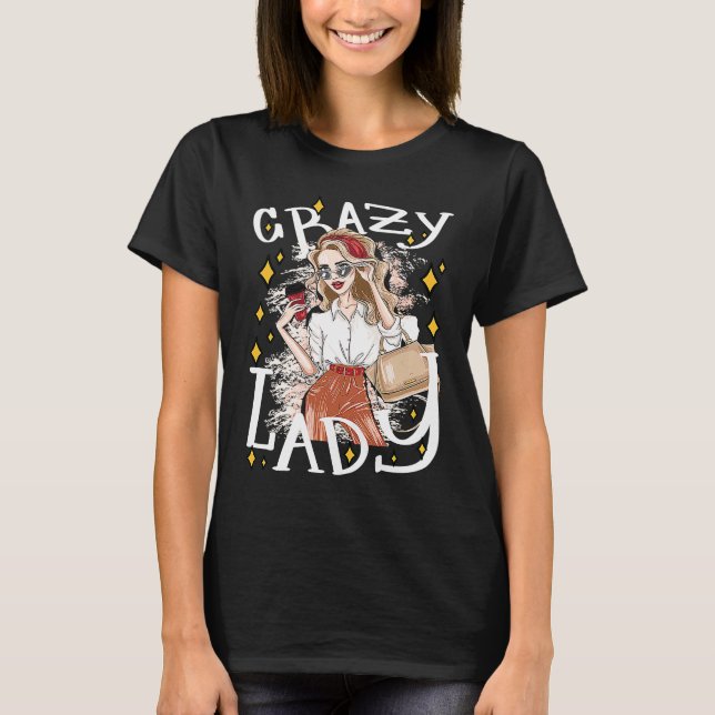 Camiseta Lady Shopping Sarcastic Joke Saying (Frente)