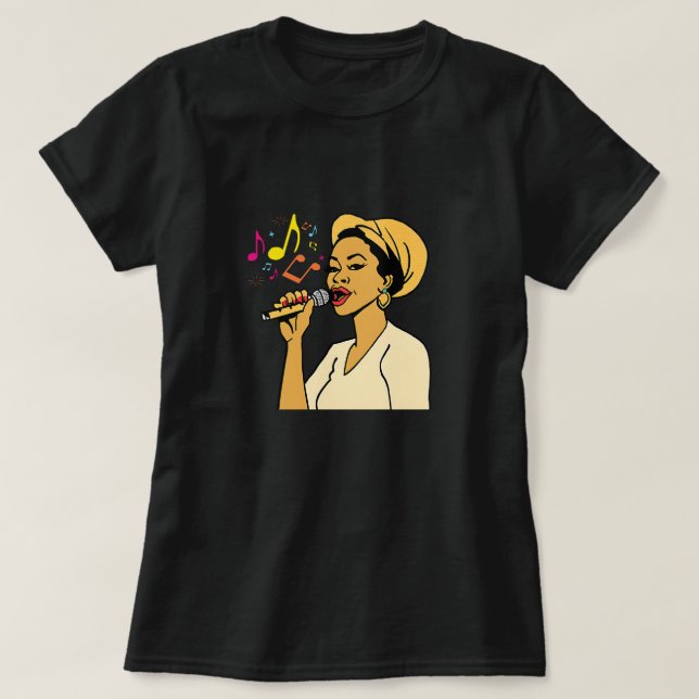 Camiseta Lady Sings The Hits (Frente do Design)