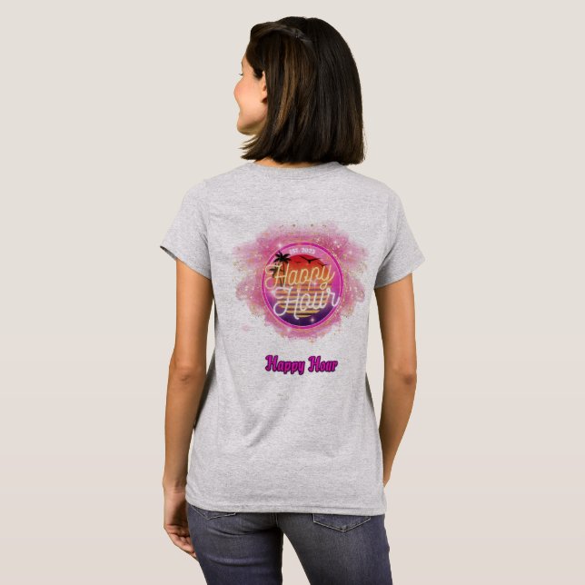 Camiseta Lady T-Shirt Happy Hour (Parte Traseira Completa)
