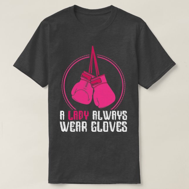 Camiseta Lady Thai Boxing Gift Muay Thai (Frente do Design)