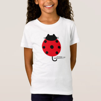 Camiseta Ladybird Cat T-shirt / てんとう虫ネコ Ｔシャツ