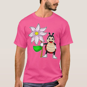 Camiseta Ladybug com Flor