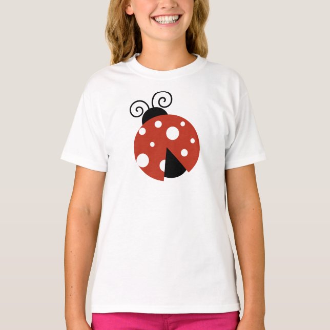 Camiseta Ladybug, Cute Ladybug, Red Ladybug, Ladybird (Frente)