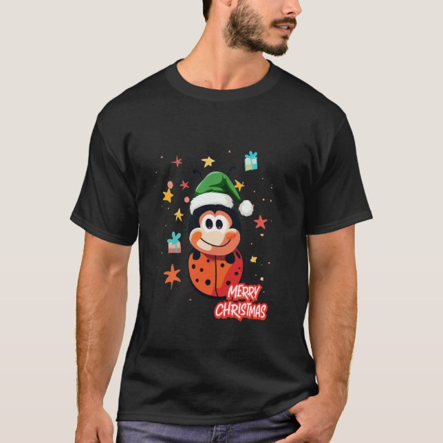 Camiseta Ladybug de Natal Cheer (Frente)
