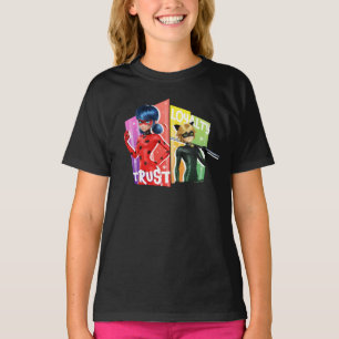 Camiseta Ladybug e Cat Noir   Confiança e lealdade