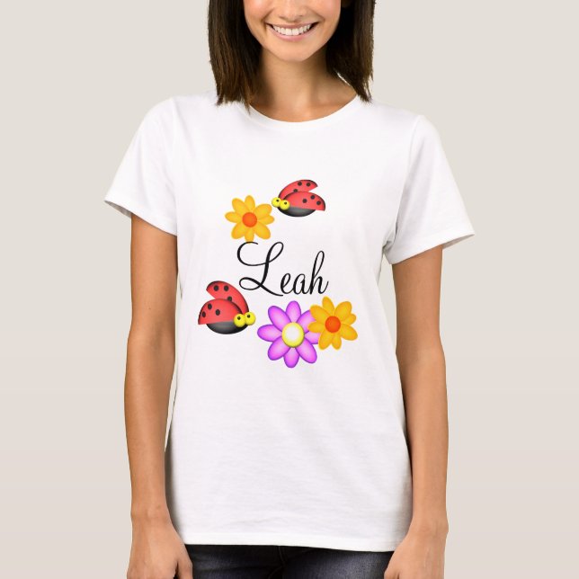 Camiseta Ladybug e Flores (Frente)