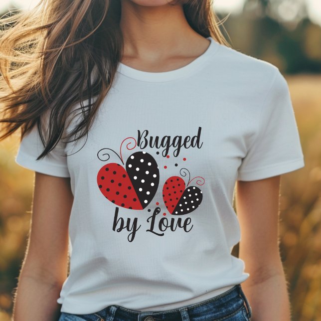 Camiseta Ladybug Heart fofo T-Shirt (Criador carregado)
