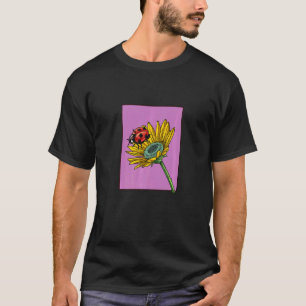 Camiseta Ladybug Inseto Sunflower Ladybugs