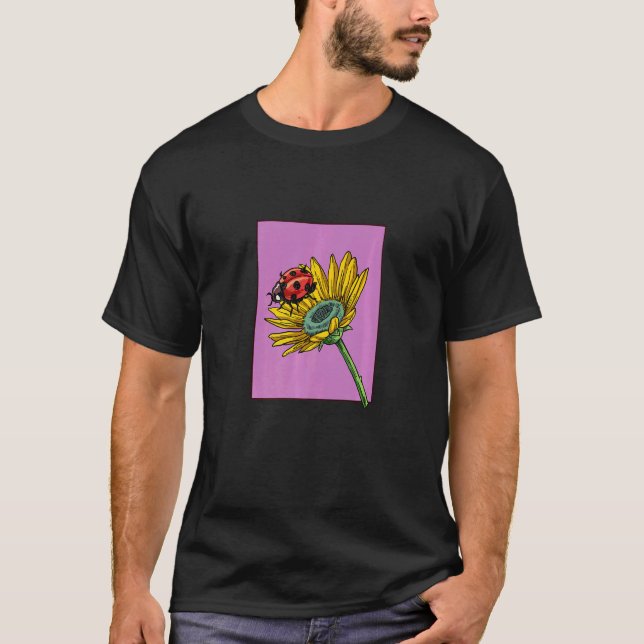 Camiseta Ladybug Inseto Sunflower Ladybugs (Frente)