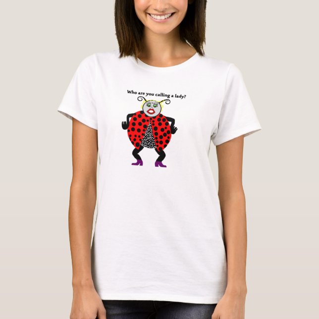 Camiseta Ladybug Lady Bug Engraçado (Frente)