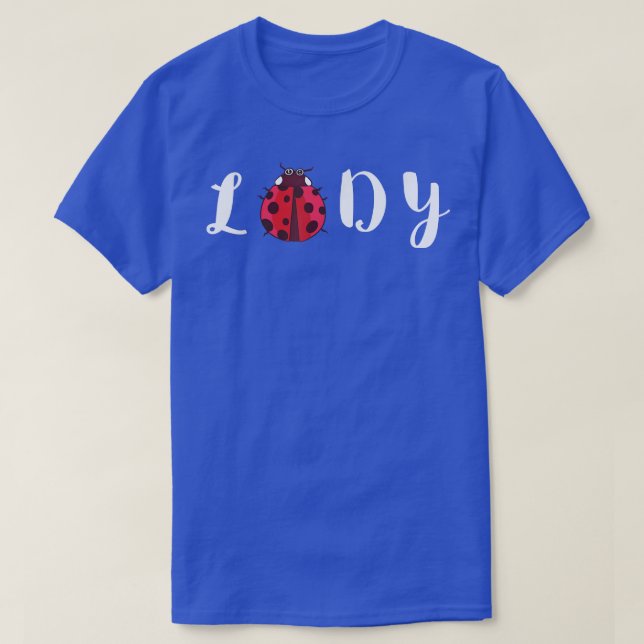 Camiseta Ladybug Lady Cute Ladybig Inseto Inseto Lover Lady (Frente do Design)