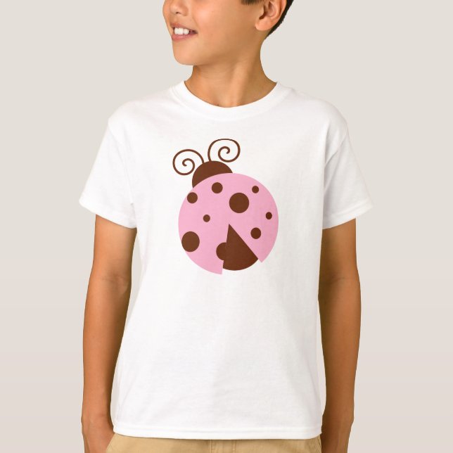 Camiseta Ladybug, Ladybug Rosa, Ladybug Cute, Ladybug (Frente)