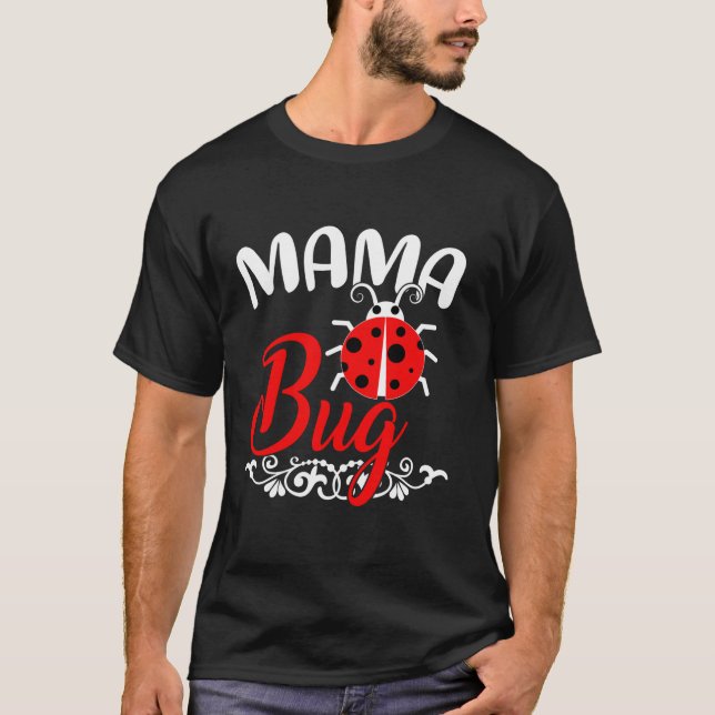 Camiseta Ladybug Lover Tee Funny Mama Inseto Dia das Mães (Frente)
