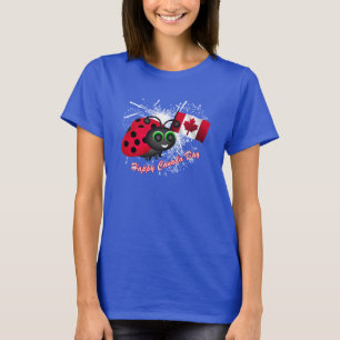 Camiseta Ladybug no dia do Canadá