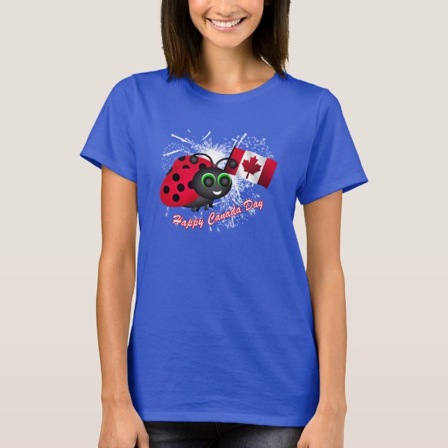 Camiseta Ladybug no dia do Canadá (Frente)