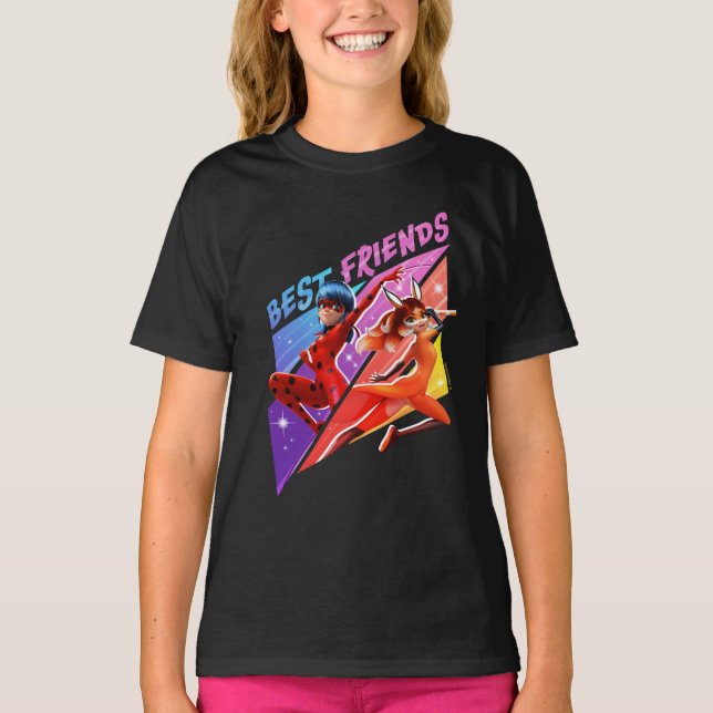 Camiseta Ladybug & Rena Rouge | Melhores Amigos (Frente)