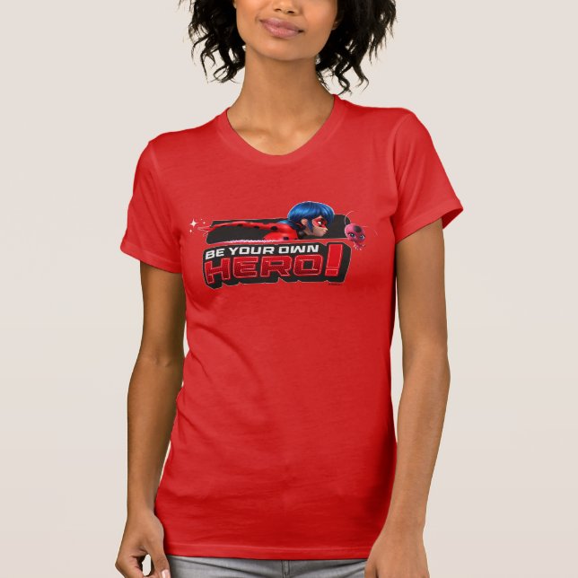 Camiseta Ladybug & Tikki | Seja Seu Próprio Herói! (Frente)
