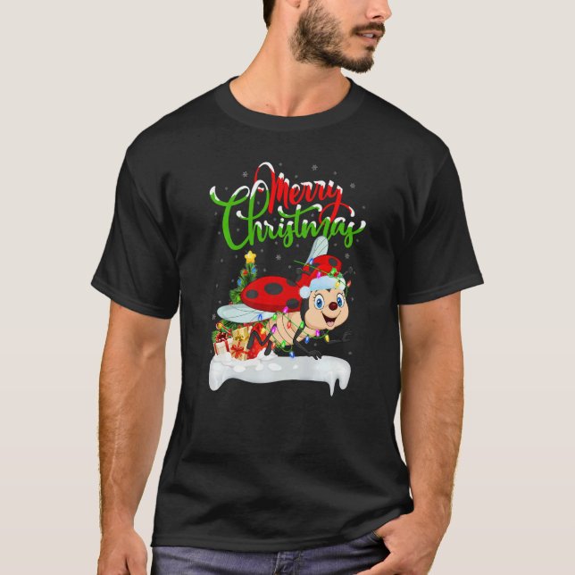 Camiseta Ladybug  Xmas Decorations Santa Ladybug Christmas (Frente)