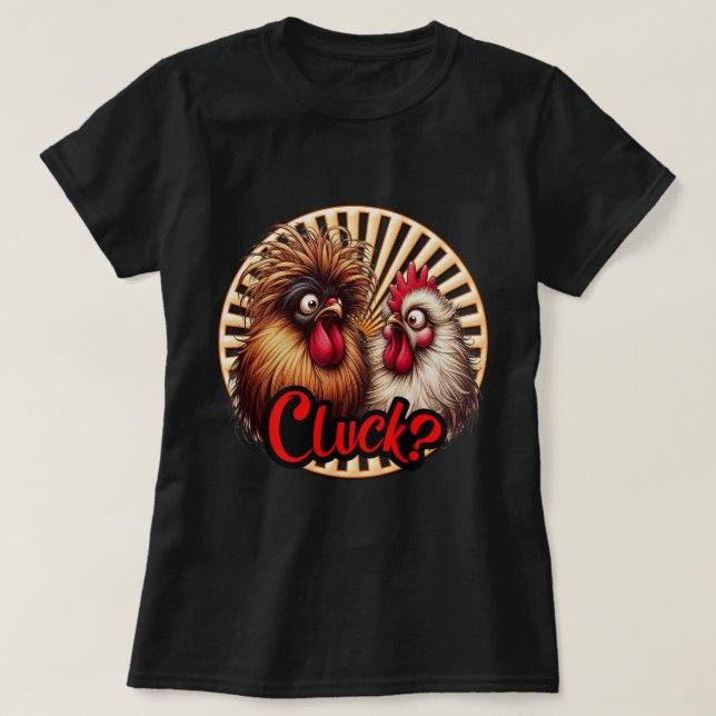 Camiseta Lady's Cluck (Frente do Design)